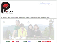 Tablet Screenshot of jezykipestka.pl